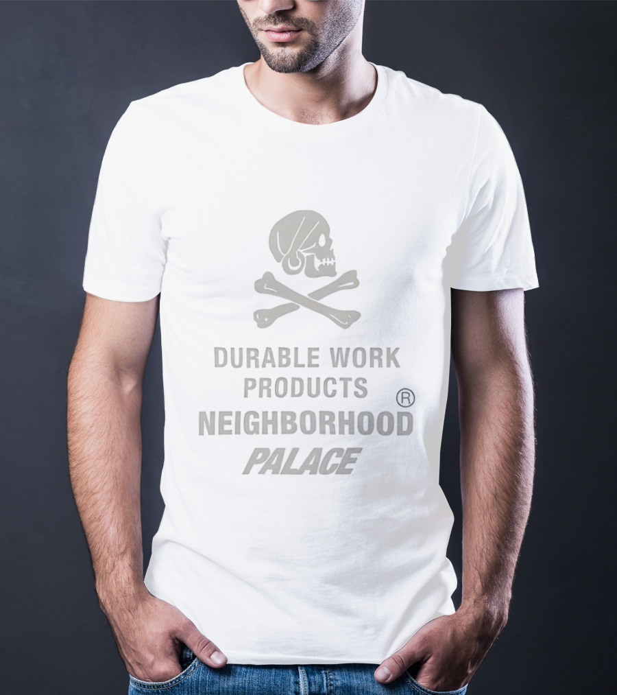 Durable Work Products Skull Crossbones Neighborhood Palace T-Shirt