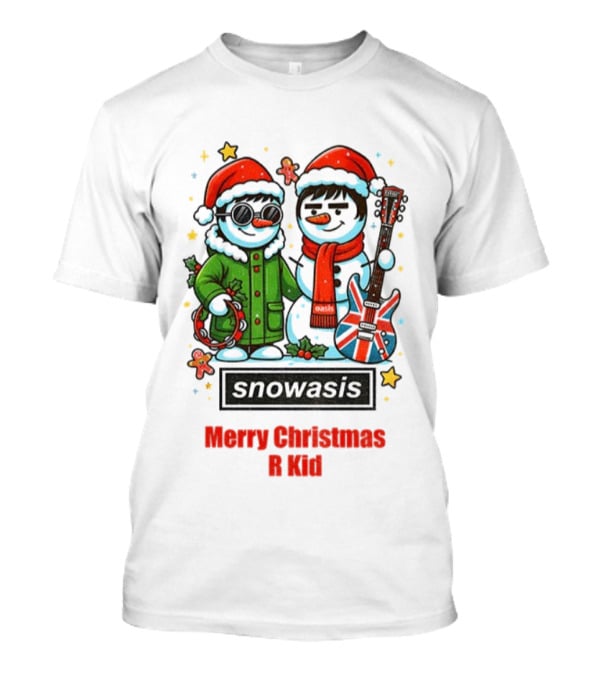 Snowasis Liam Noel R Kid Merry Christmas Guitar Santas T-Shirt
