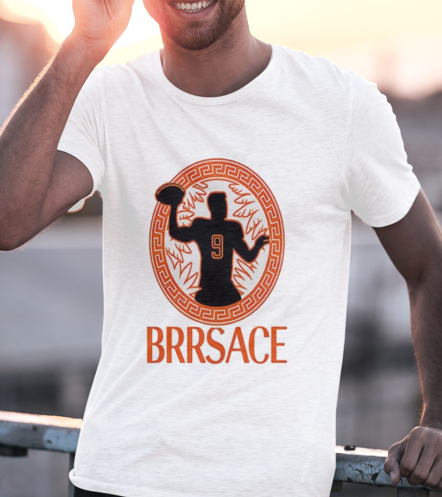 Brrsace Joe Burrow Cincinnati Bengals Number 9 Iconic Style T-Shirt