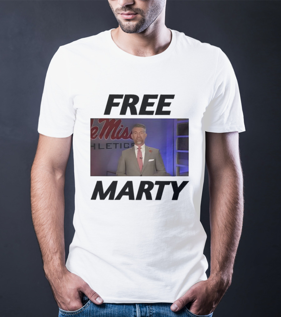 Marty Smith Free Marty Ole Miss Athletics T-Shirt