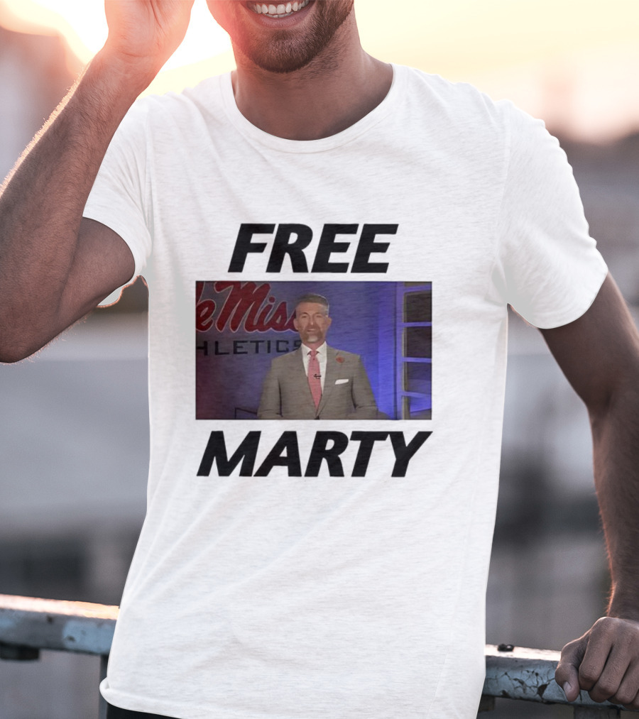 Marty Smith Free Marty Ole Miss Athletics T-Shirt