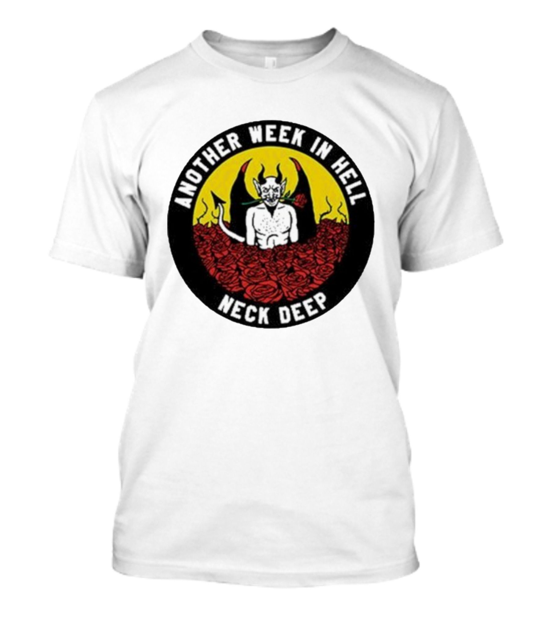 Neck Deep Another Week In Hell Devil Roses T-Shirt
