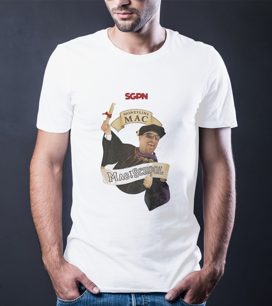 SGPN Moneyline Mac To School Rodney Dangerfield Theme T-Shirt