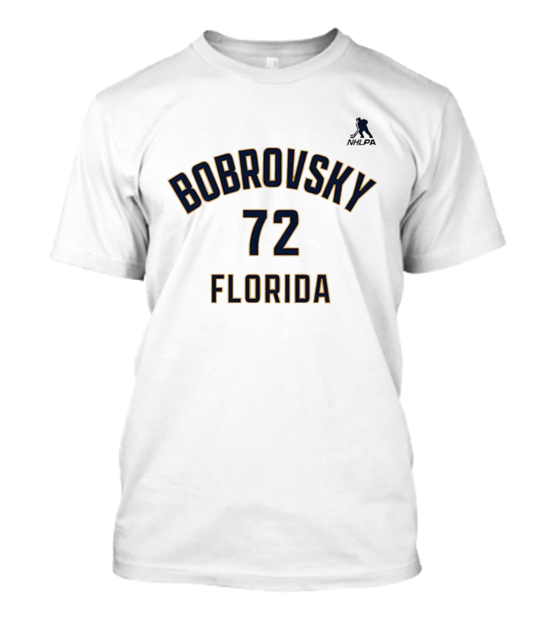 Bobrovsky 72 Florida Panthers NHLPA Ice Hockey T-Shirt