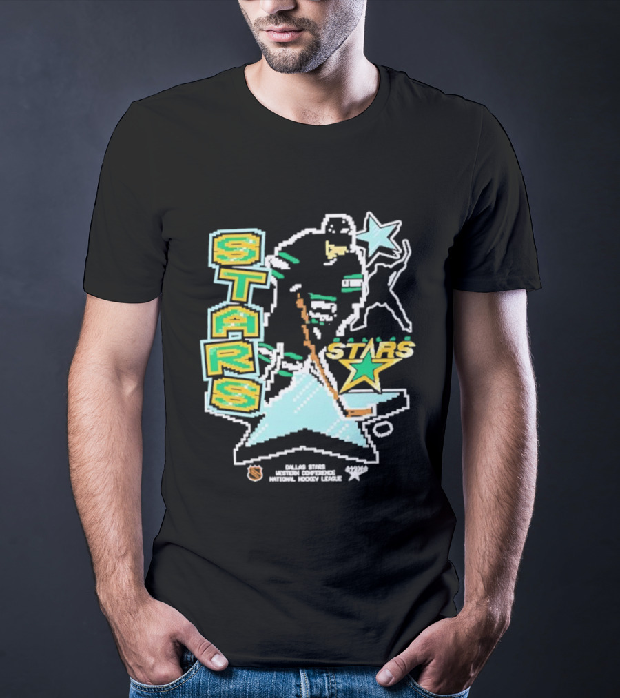 Dallas Stars Hockey Lamplighter Franklin Player Action T-Shirt