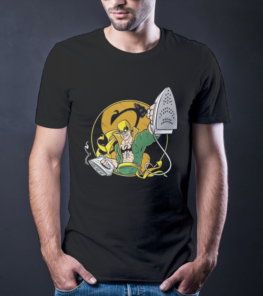 Ironing Fist Marvel Comics Parody Iron Fist Inspired T-Shirt