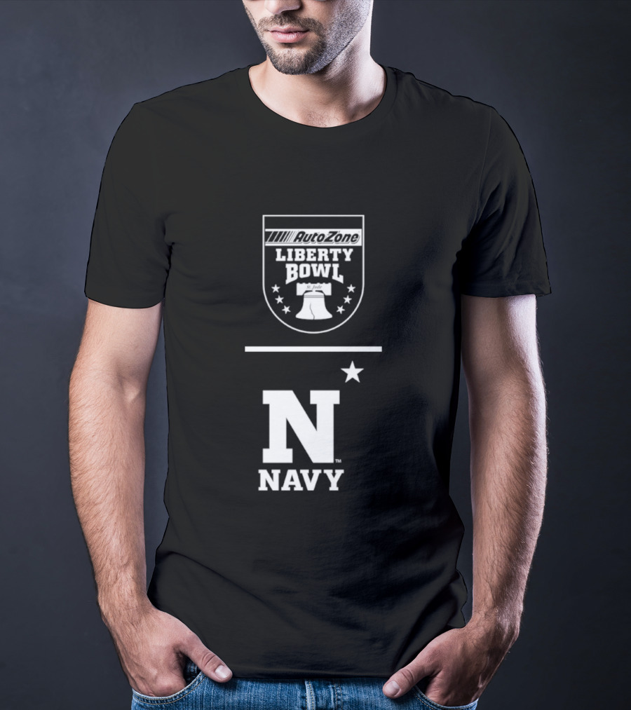 Navy Midshipmen N Star AutoZone Liberty Bowl T-Shirt