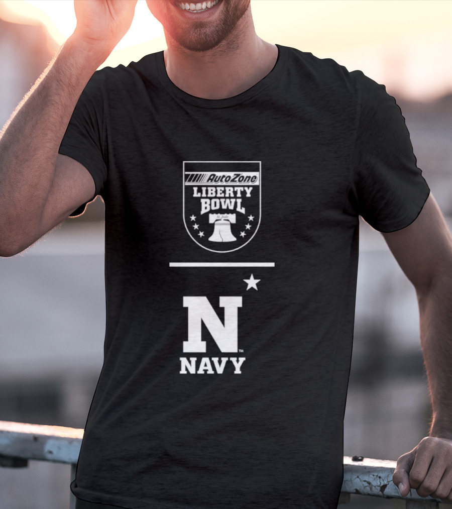 Navy Midshipmen N Star AutoZone Liberty Bowl T-Shirt