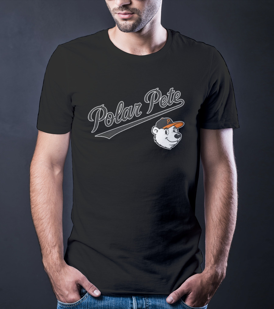 Polar Pete Baltimore Orioles Baseball Bear Cap T-Shirt