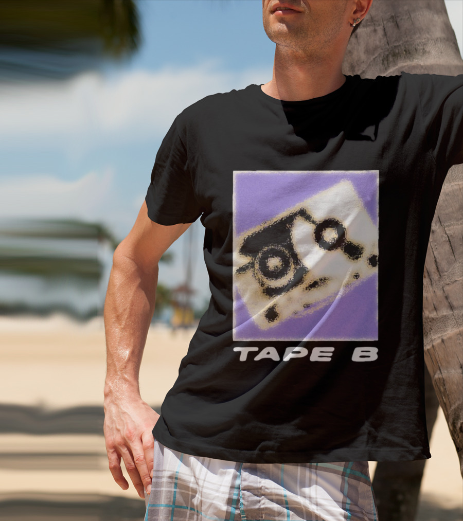 Blurred Cassette Tape B Retro Vibe T-Shirt
