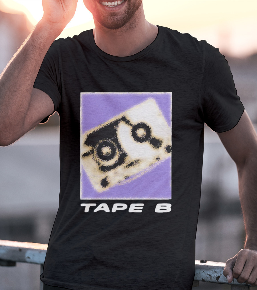 Blurred Cassette Tape B Retro Vibe T-Shirt