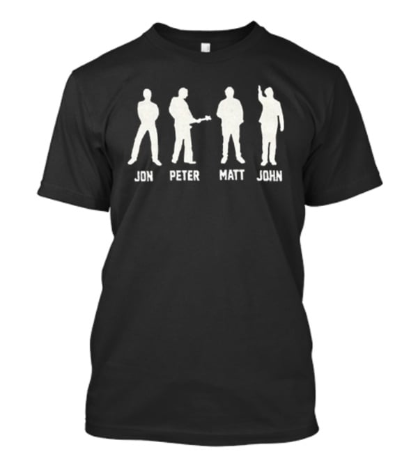 The Mountain Goats Jon Peter Matt John 2024 Tour Silhouette Band Members T-Shirt