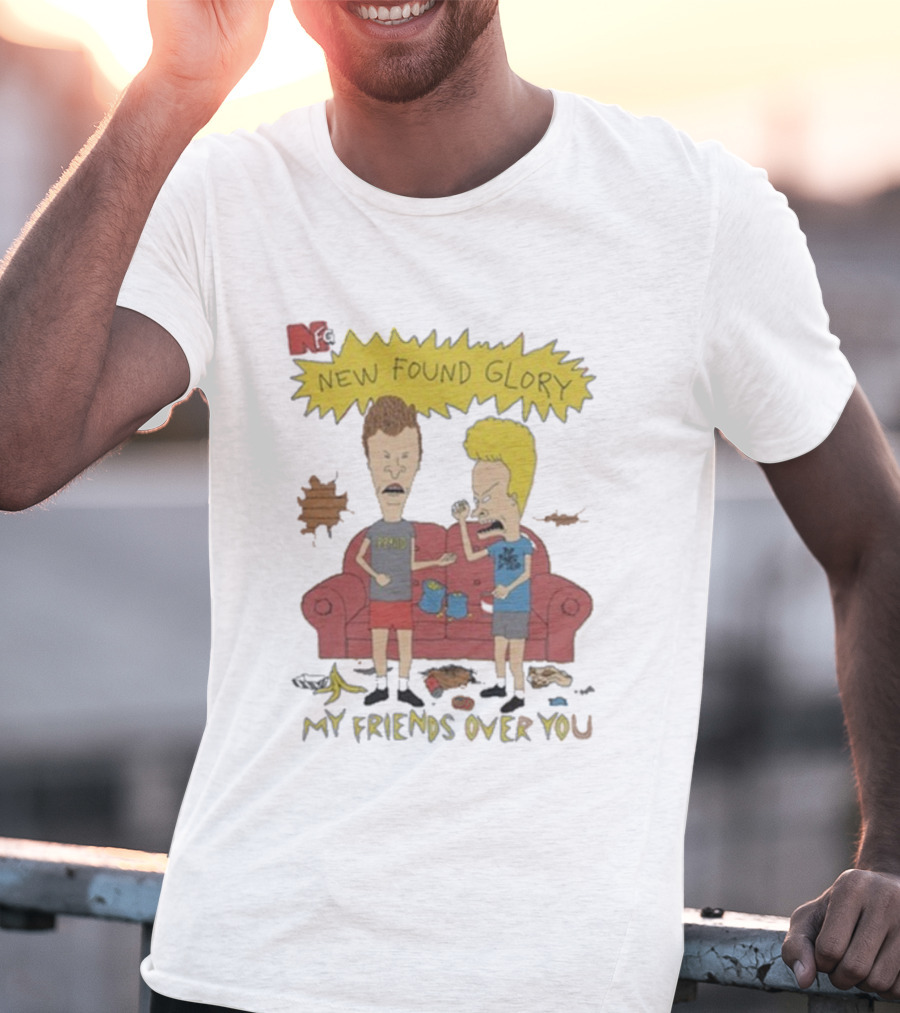 New Found Glory MTV Beavis And Butt-Head Couch Scene My Friends Over You T-Shirt