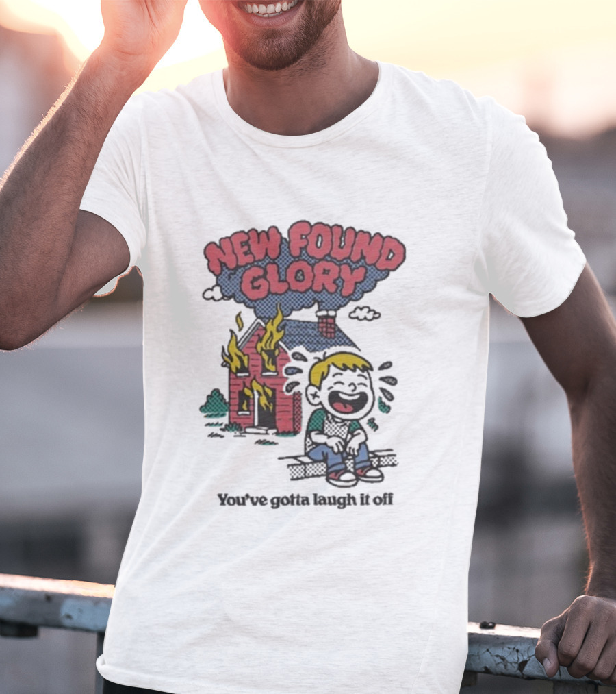 New Found Glory Burning House Cartoon You’ve Gotta Laugh It Off T-Shirt