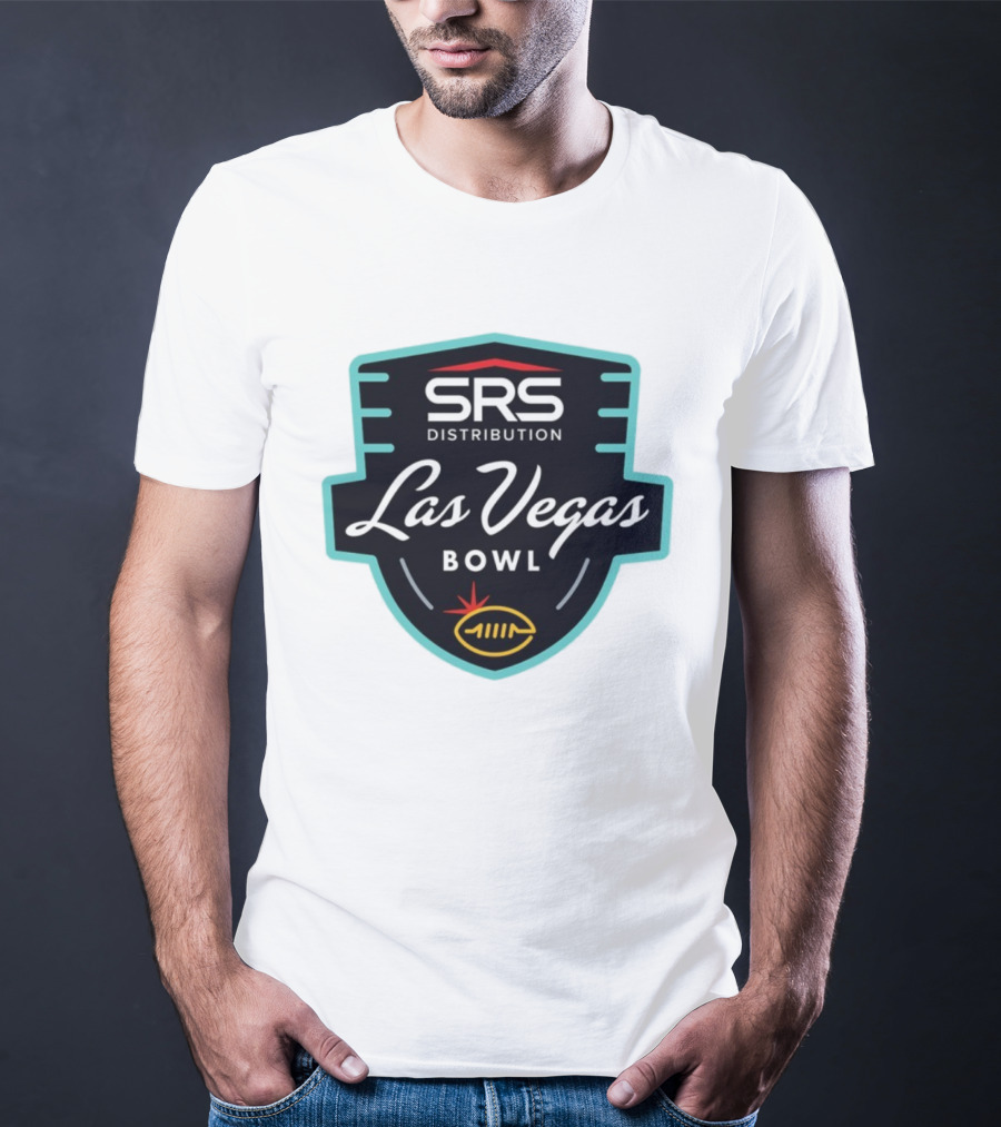 SRS Distribution Las Vegas Bowl Football Event Emblem T-Shirt