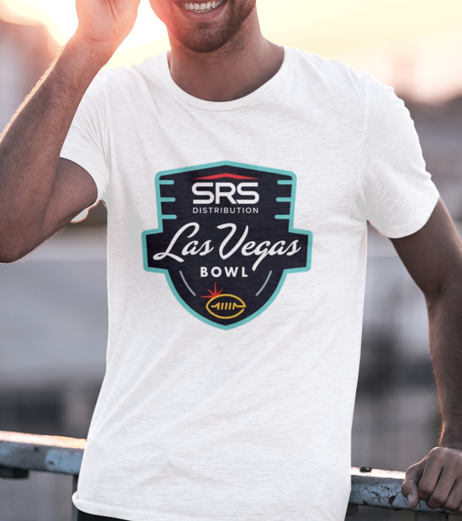 SRS Distribution Las Vegas Bowl Football Event Emblem T-Shirt