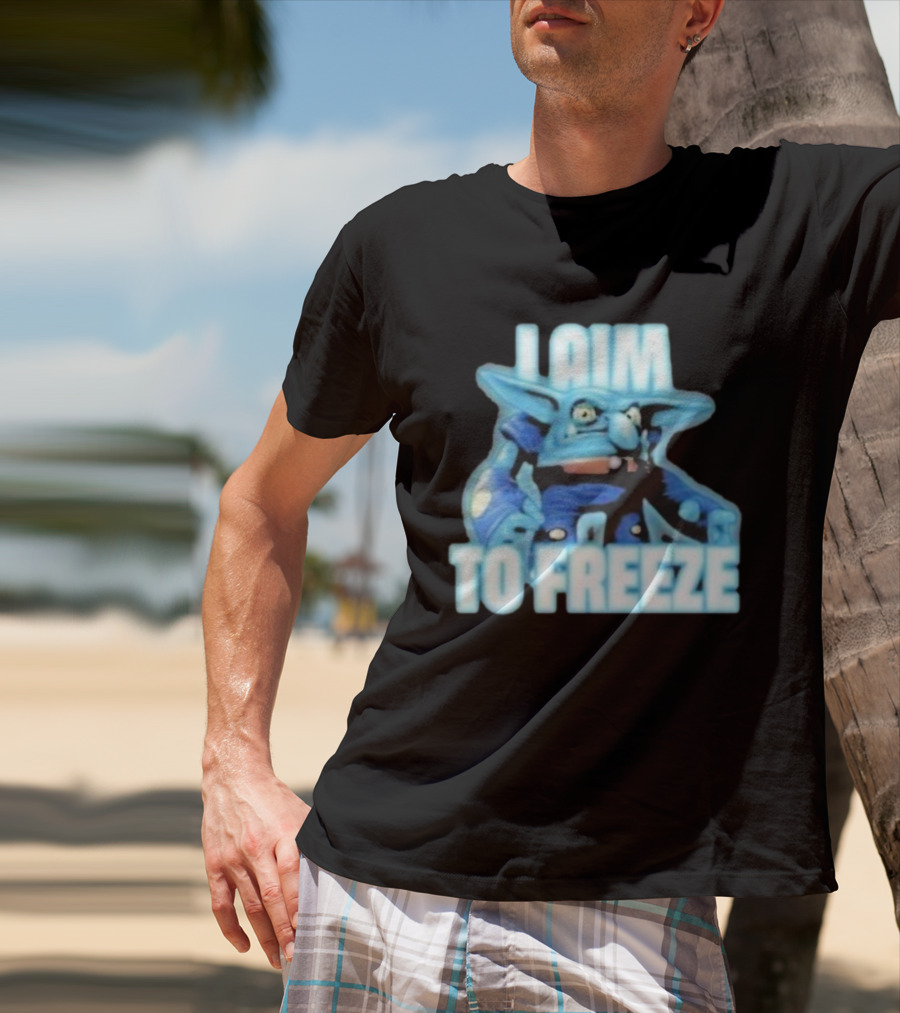 I Aim To Freeze Chill Bill Skylanders Ice Troll Character Gaming Apparel T-Shirt