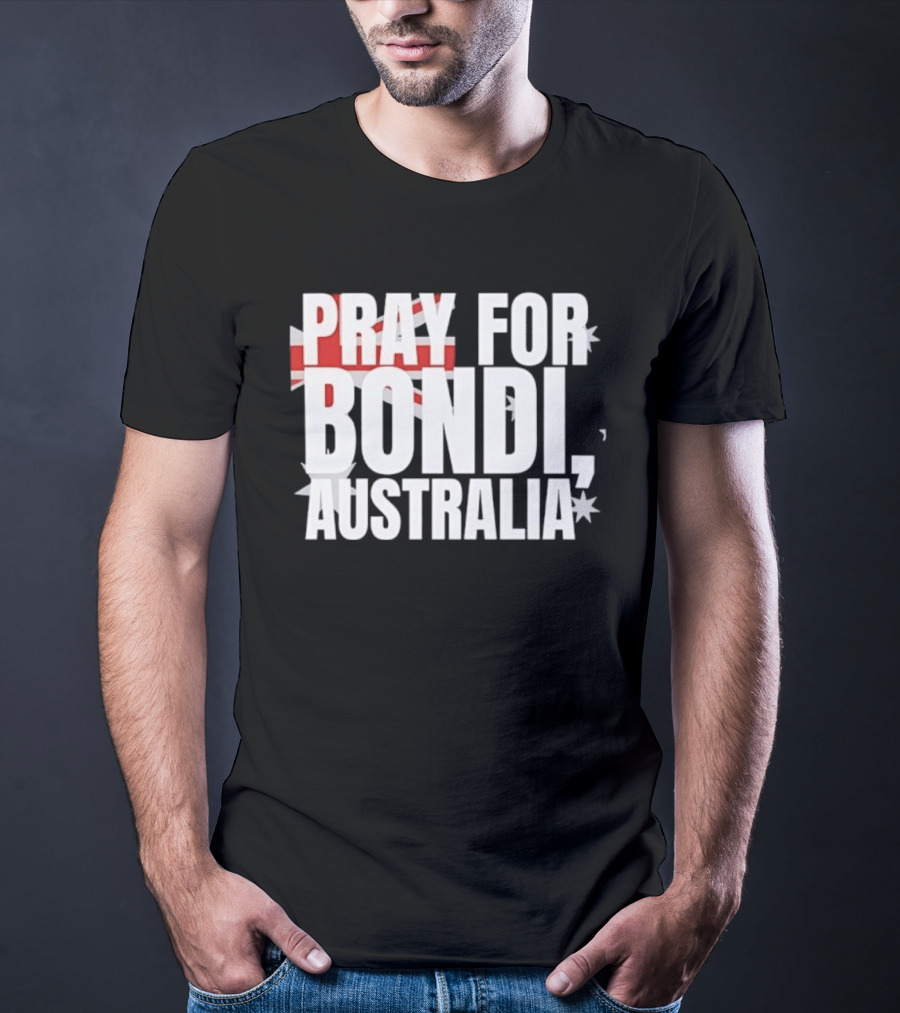 Pray For Bondi Australia Flag Tribute T-Shirt