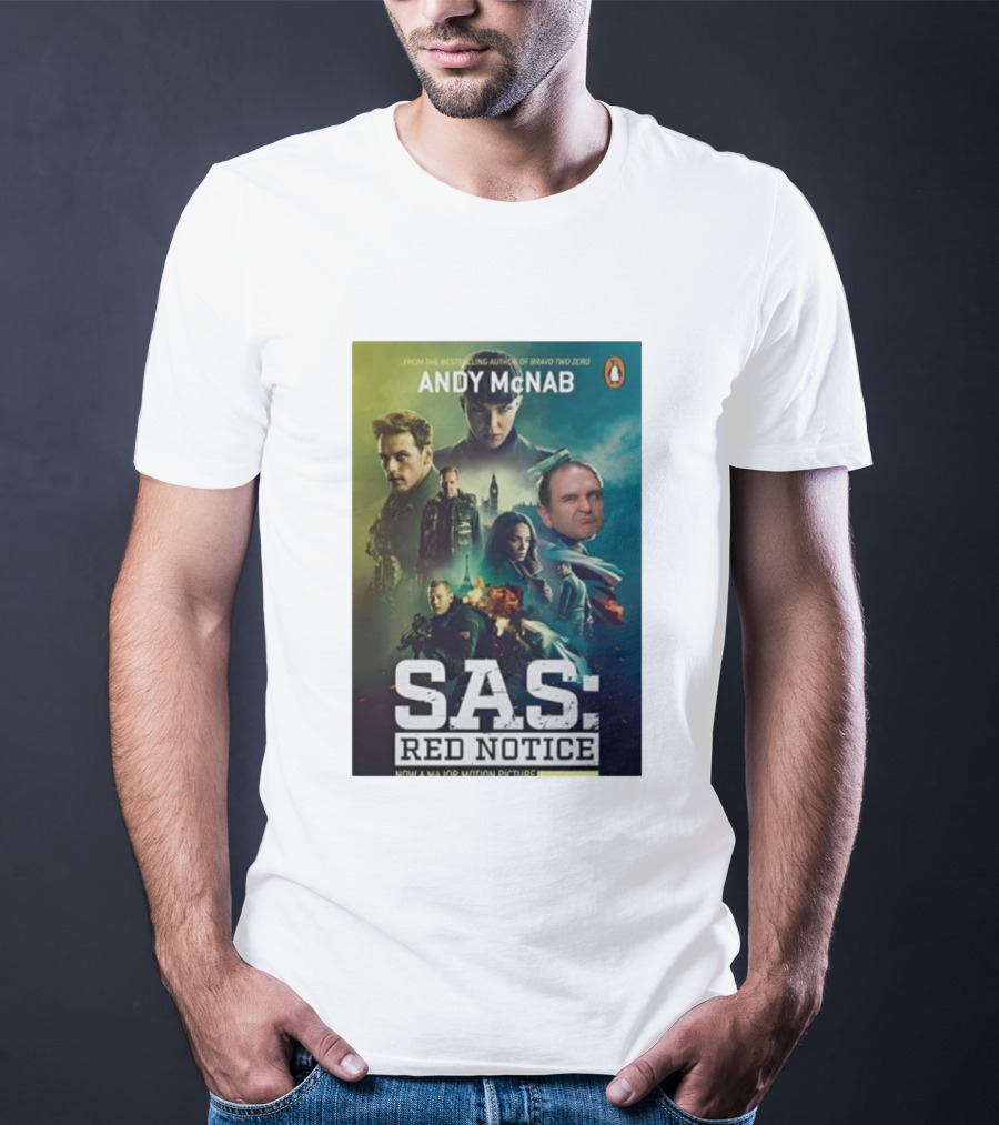 Andy McNab SAS Red Notice Motion Picture Bravo Two Zero Bestseller T-Shirt