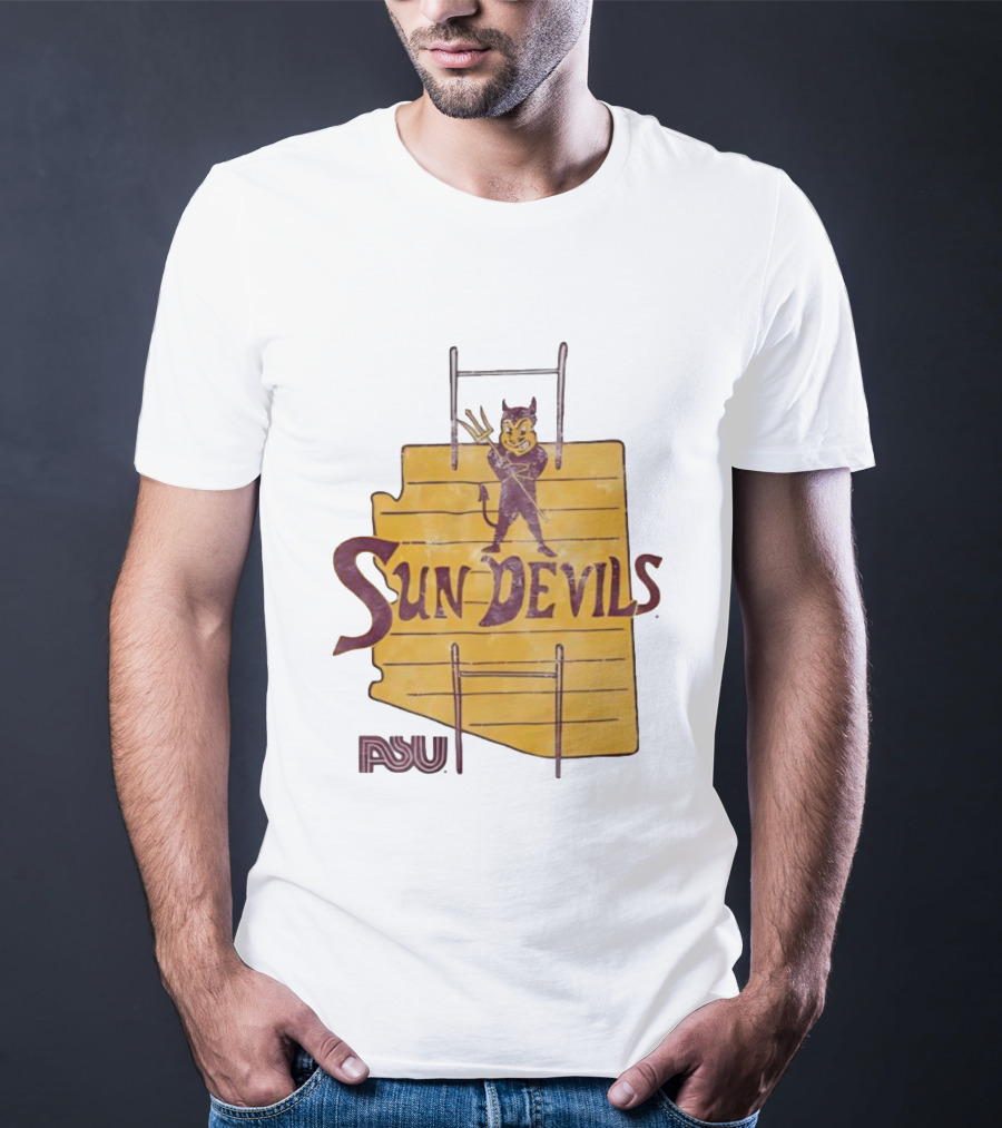 Arizona State Sun Devils Vintage ASU Map T-Shirt