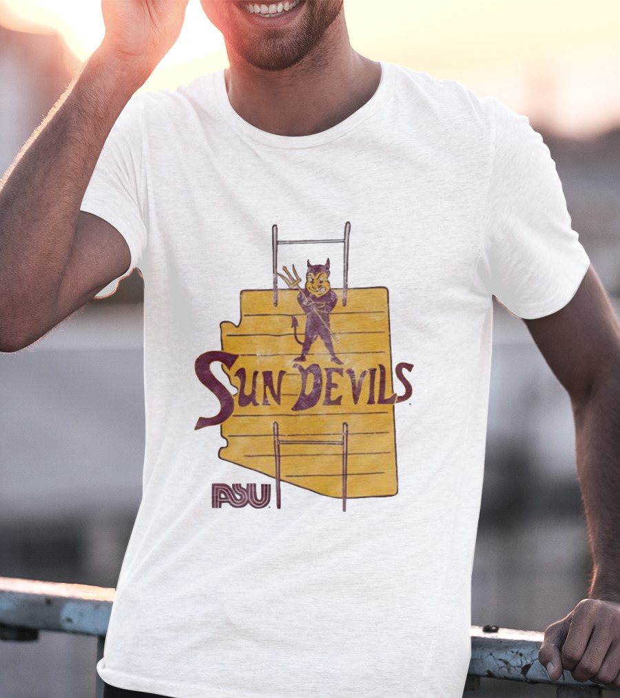 Arizona State Sun Devils Vintage ASU Map T-Shirt