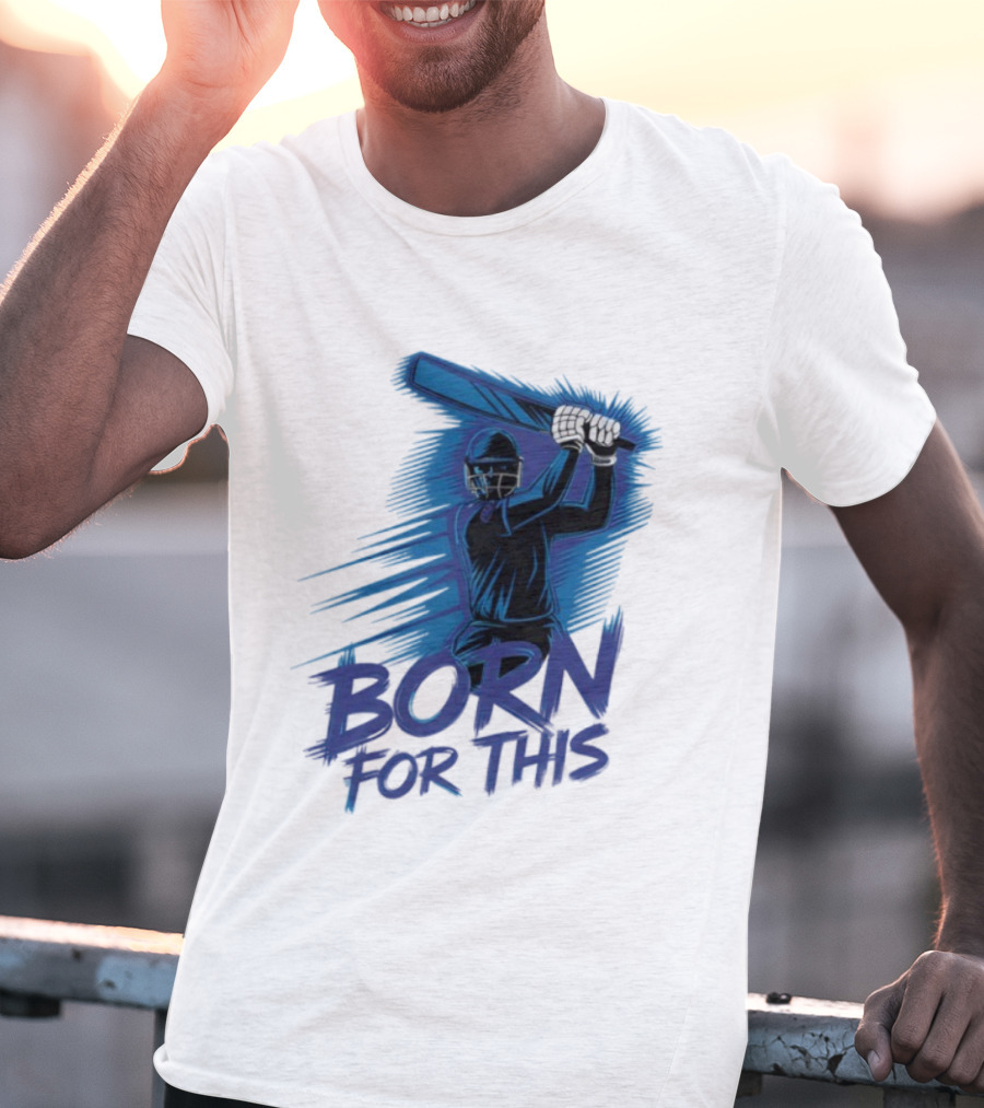 Born For This Cricket Enthusiast In India T-Shirt