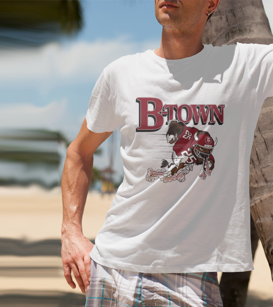 B-Town Indiana Hoosiers Mascot Running Buffalo T-Shirt