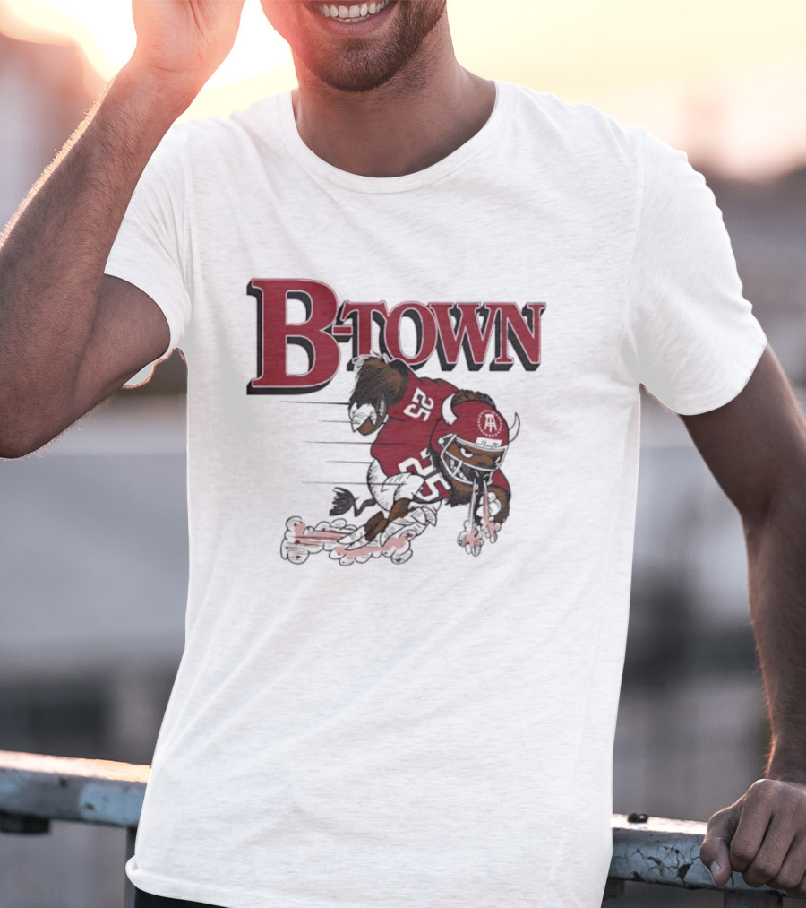 B-Town Indiana Hoosiers Mascot Running Buffalo T-Shirt