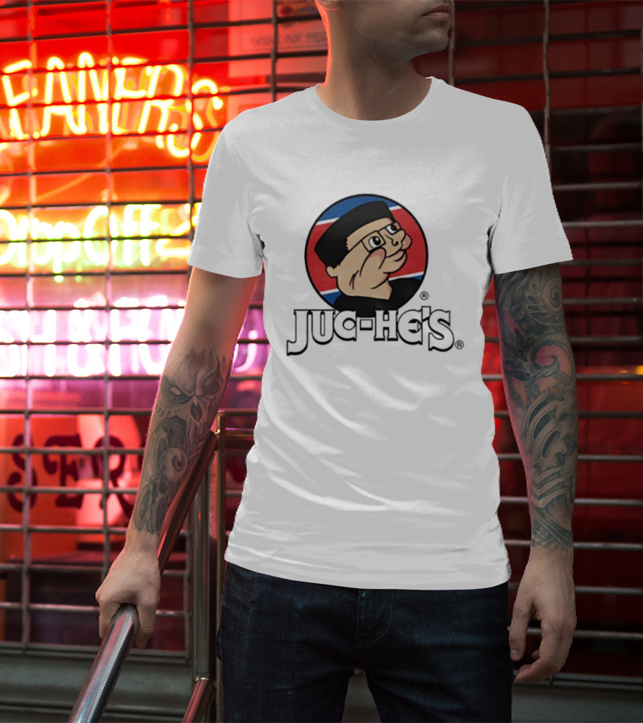 Juc-he’s By K. Thor Jensen North Korean Parody Peanuts Style Circle T-Shirt