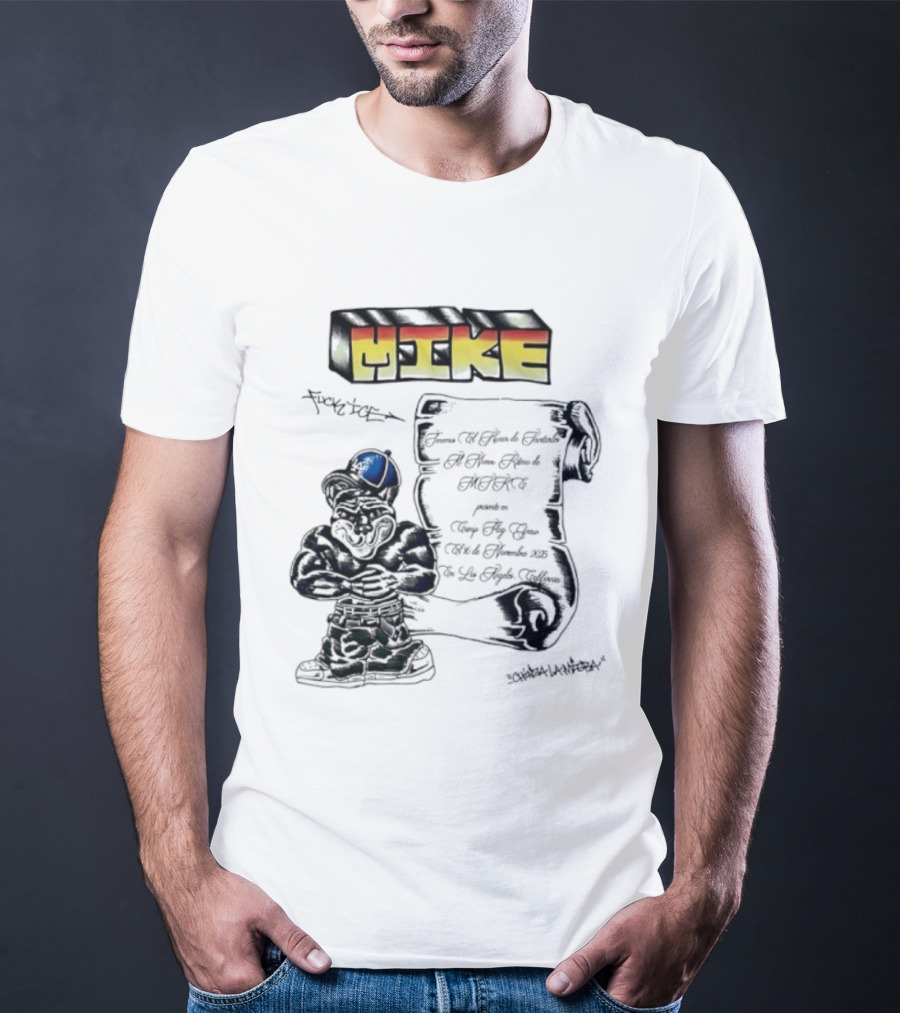 Mike Fuck Ice LA Doggers Script Mascot T-Shirt