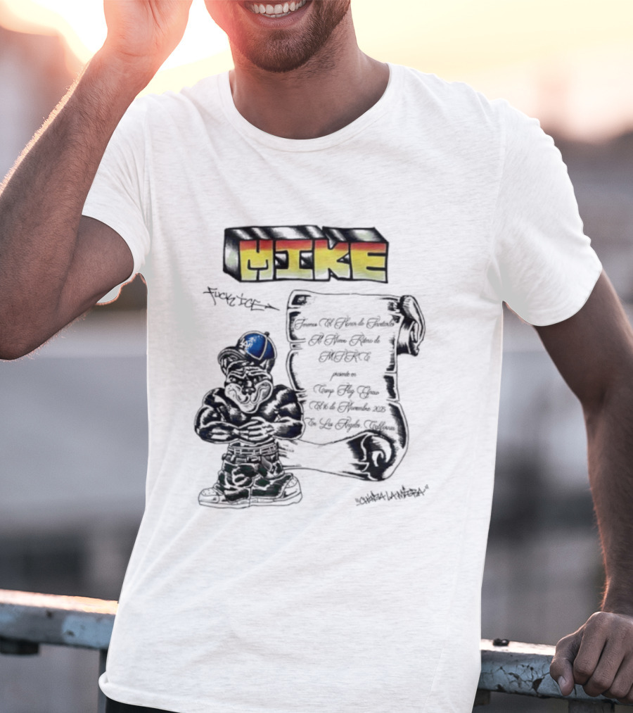 Mike Fuck Ice LA Doggers Script Mascot T-Shirt