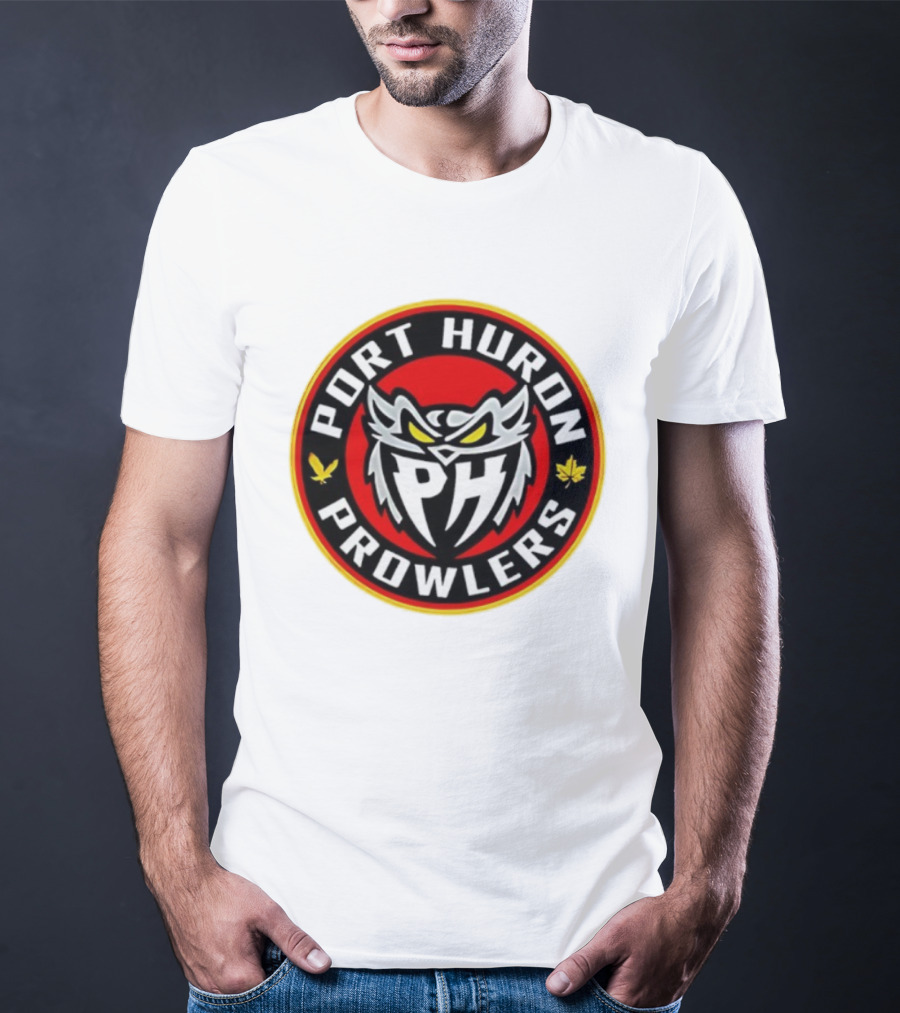 Port Huron Prowlers 2025 Hockey Team Owl Emblem T-Shirt