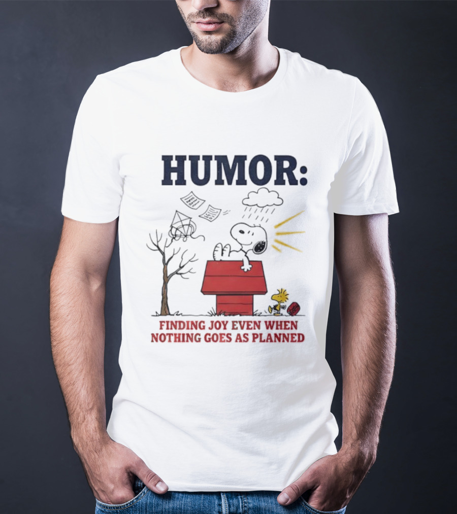 Humor Snoopy And Woodstock Finding Joy Even When Nothing Goes As Planned T-Shirt