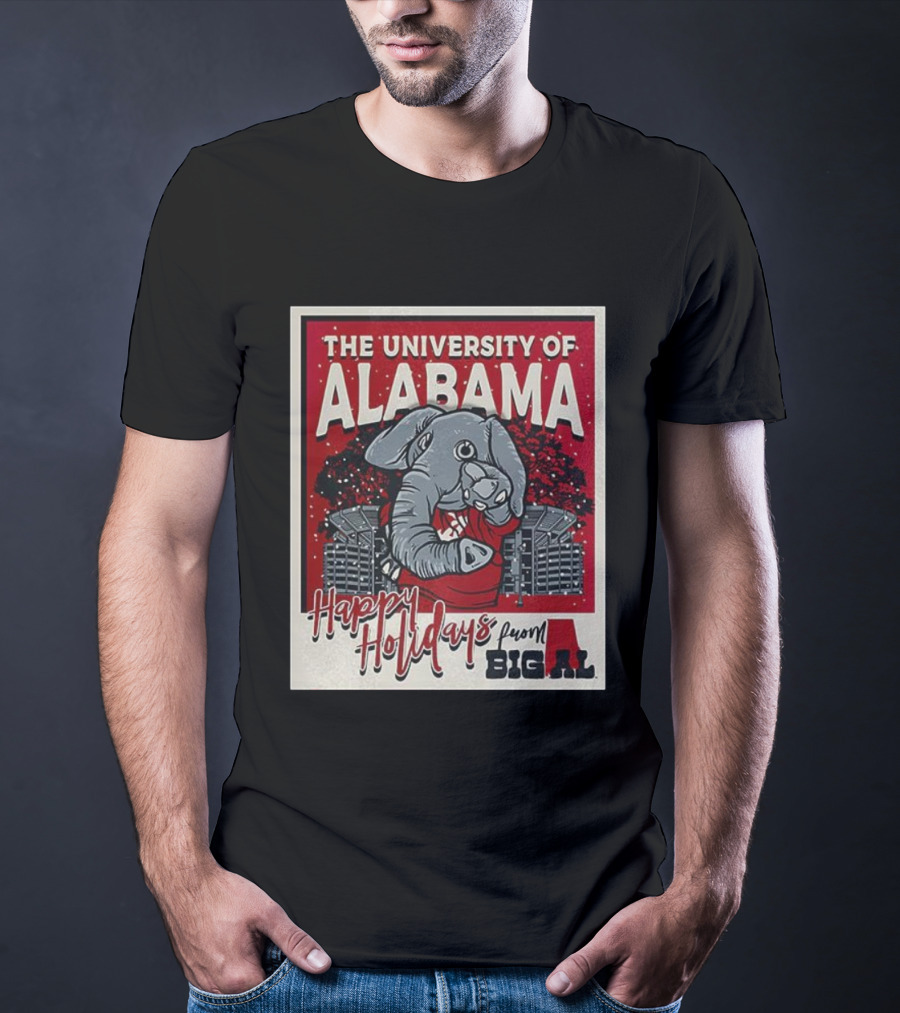 The University Of Alabama Happy Holidays From Big Al T-Shirt