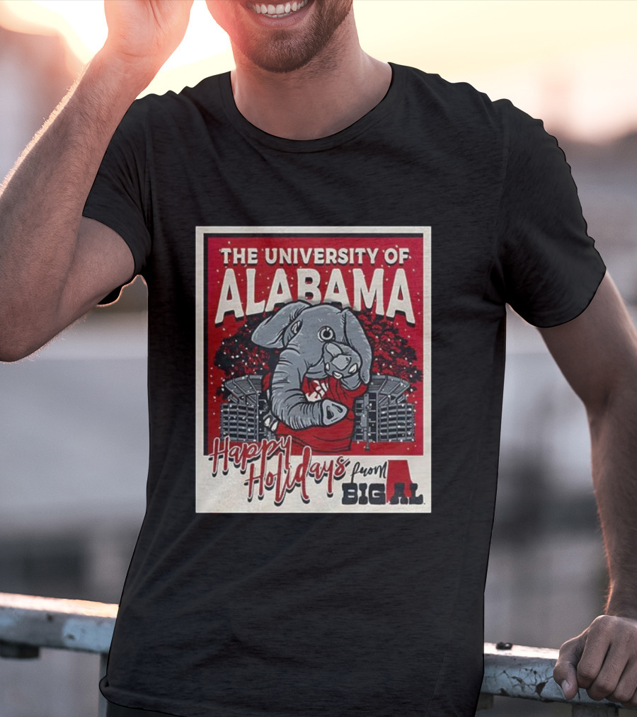 The University Of Alabama Happy Holidays From Big Al T-Shirt