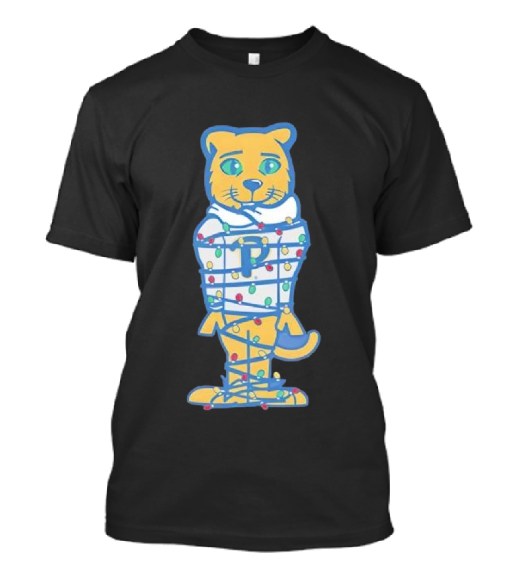 Panthers Holiday Christmas Lights Roc Premier T-Shirt