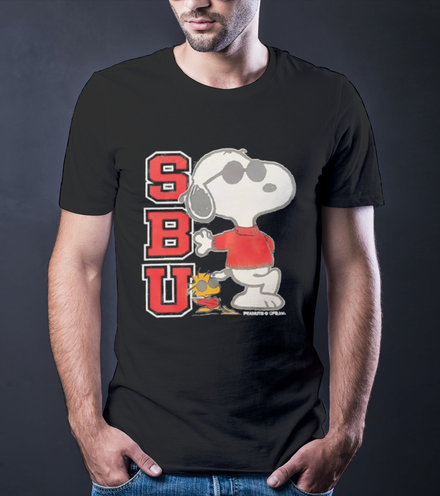 Snoopy Joe Cool SBU Peanuts Woodstock Vintage Retro Style T-Shirt