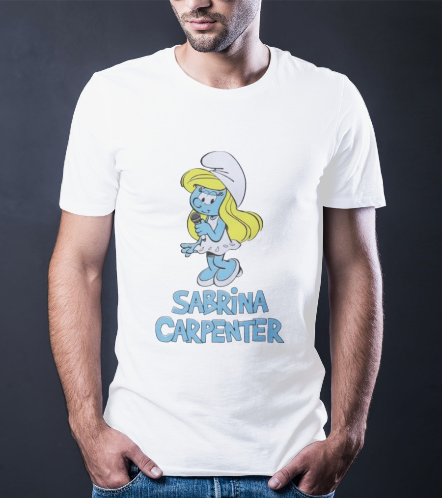 Sabrina Carpenter Smurfette Mic T-Shirt