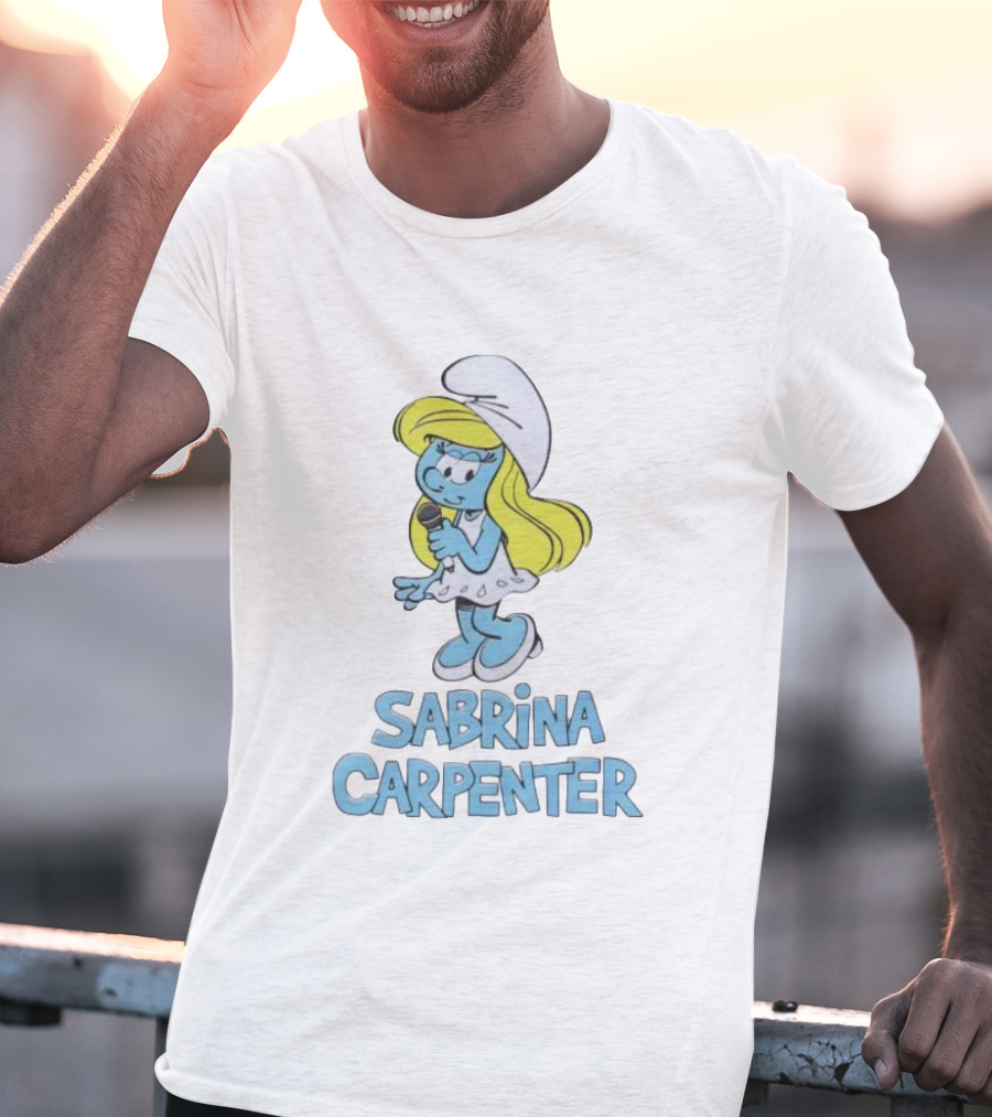 Sabrina Carpenter Smurfette Mic T-Shirt
