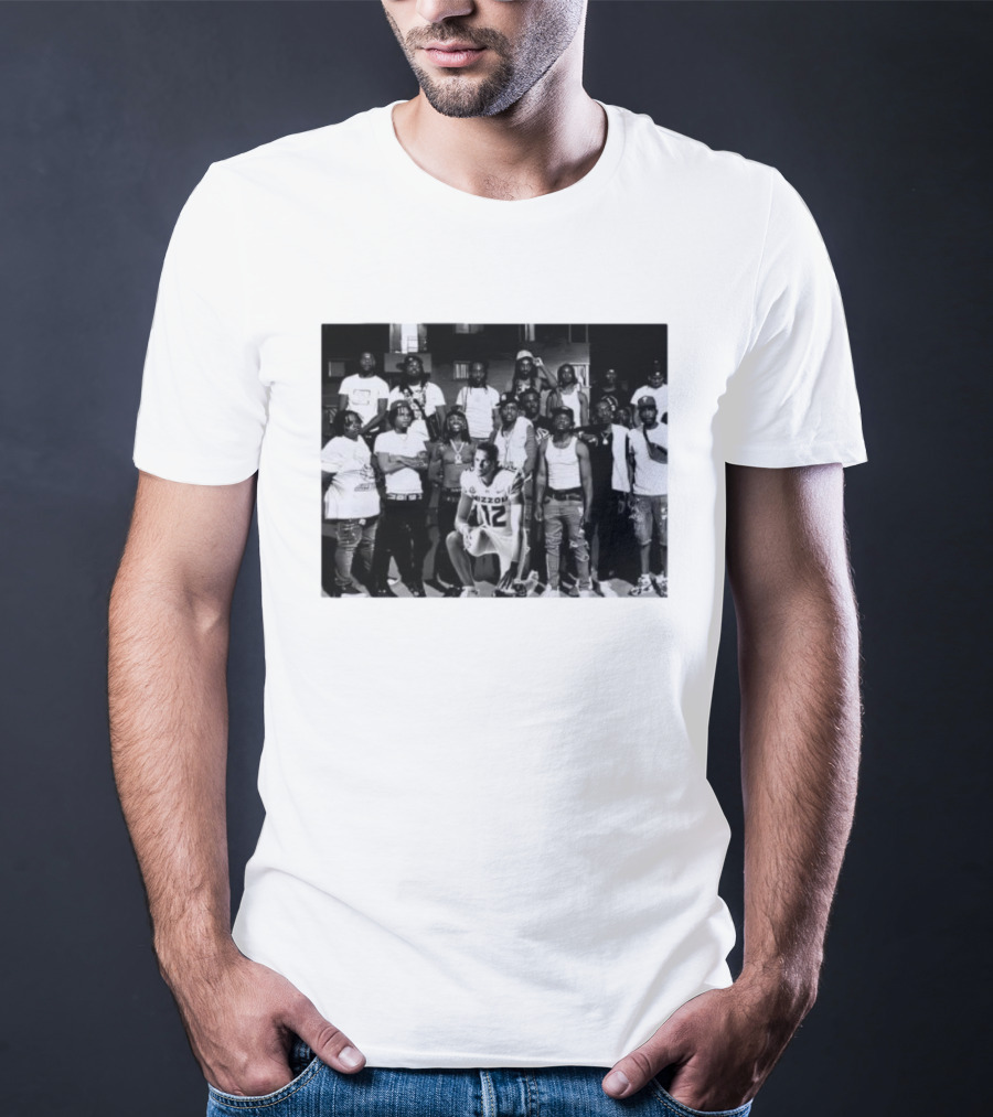 Brady Cook Missouri Football O Block Group Photo T-Shirt