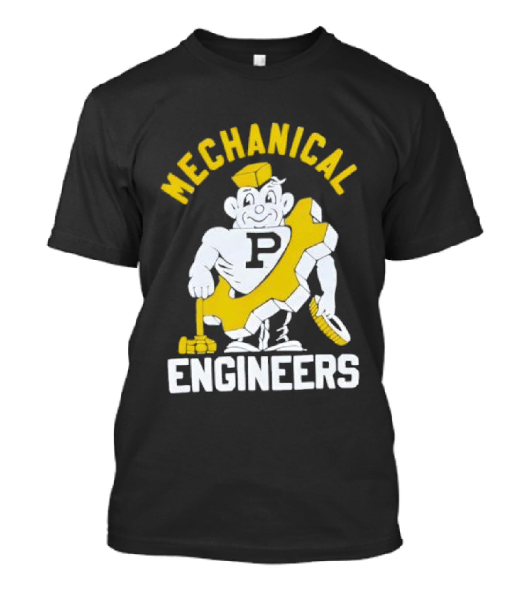 Purdue Mechanical Engineers Mascot With Wrench And Gear T-Shirt