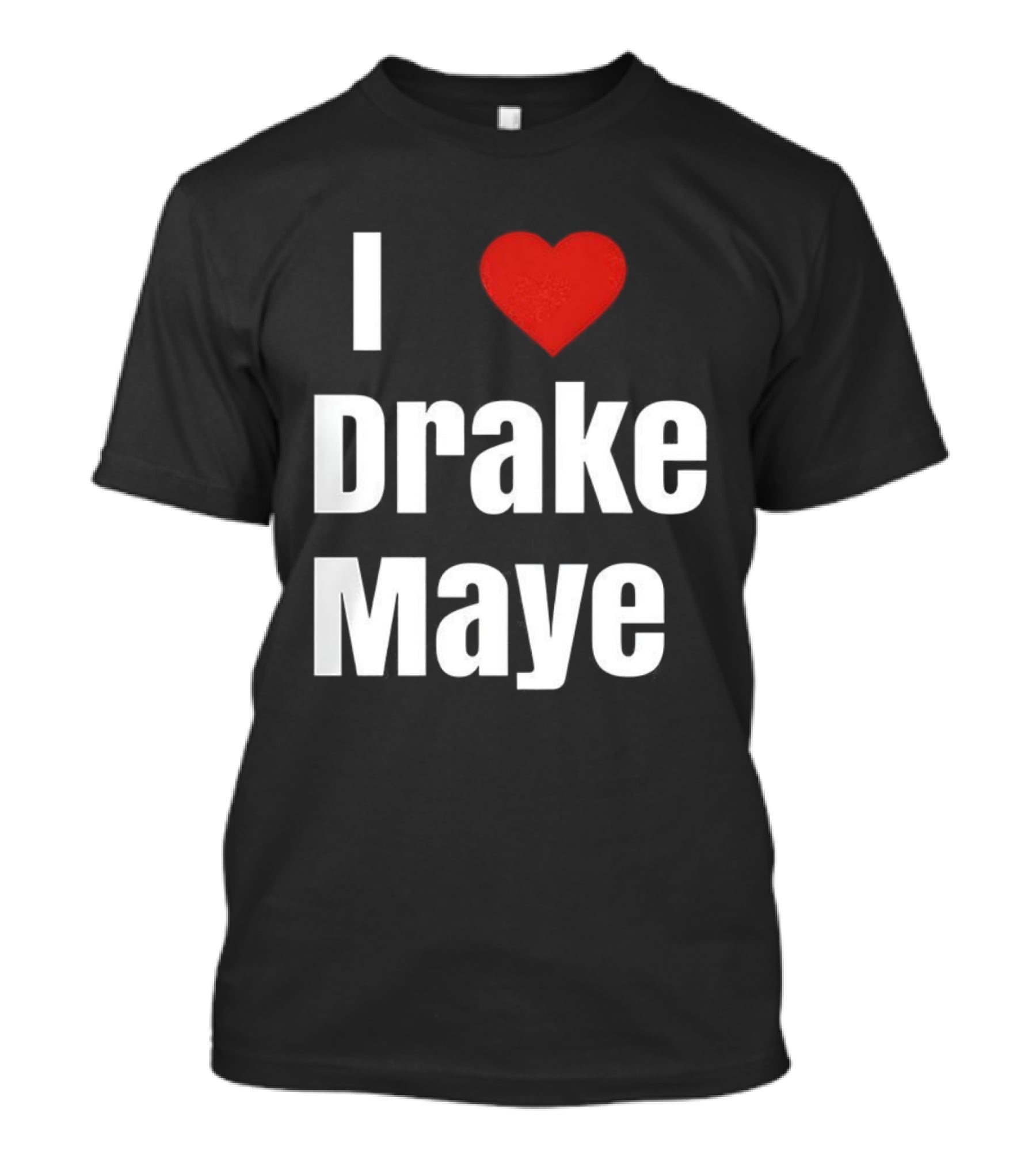 I Love Drake Maye Heart Football Lover New England Patriots T-Shirt