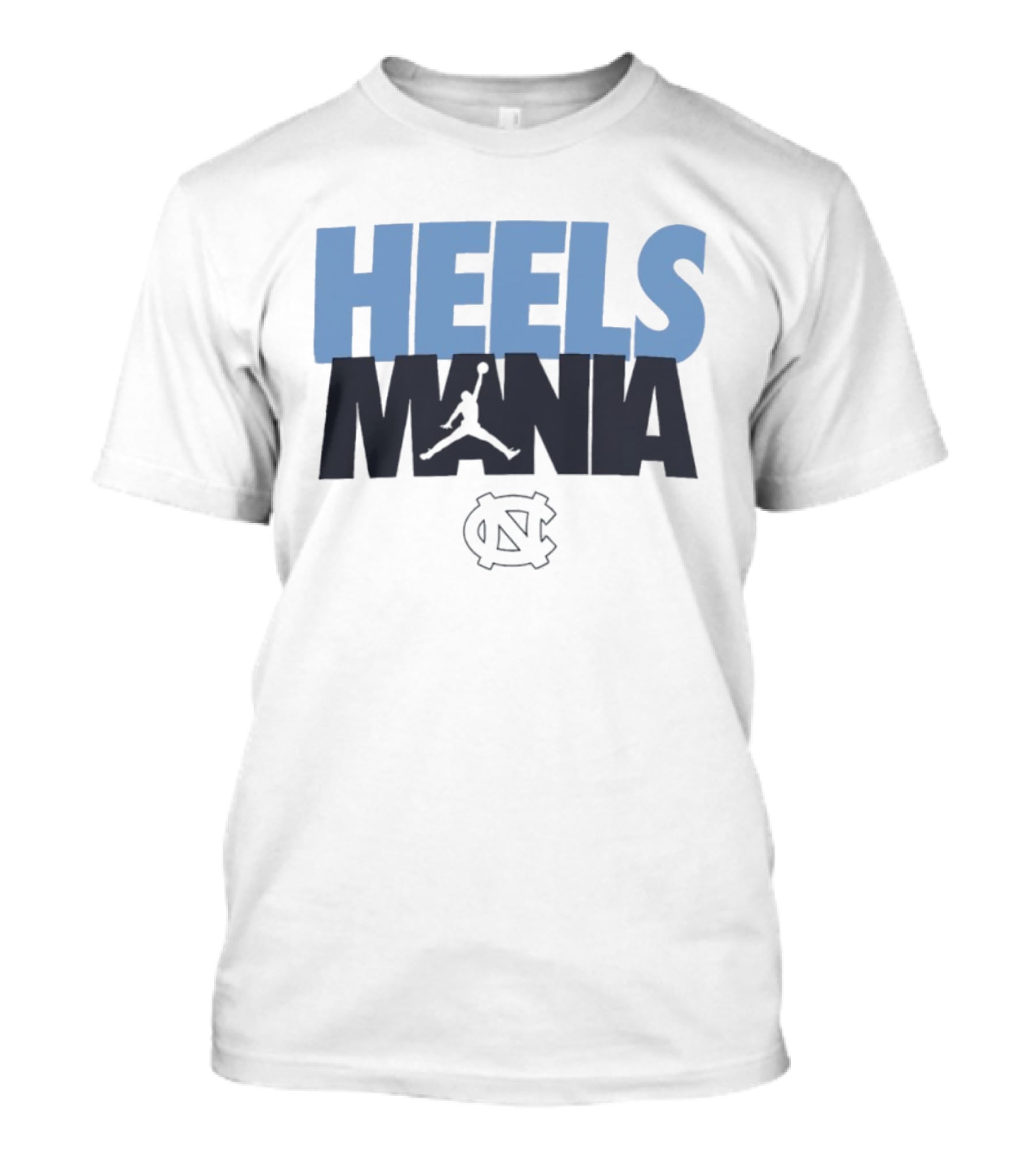 Heels Mania North Carolina Tar Heels Jordan Jumpman NC T-Shirt