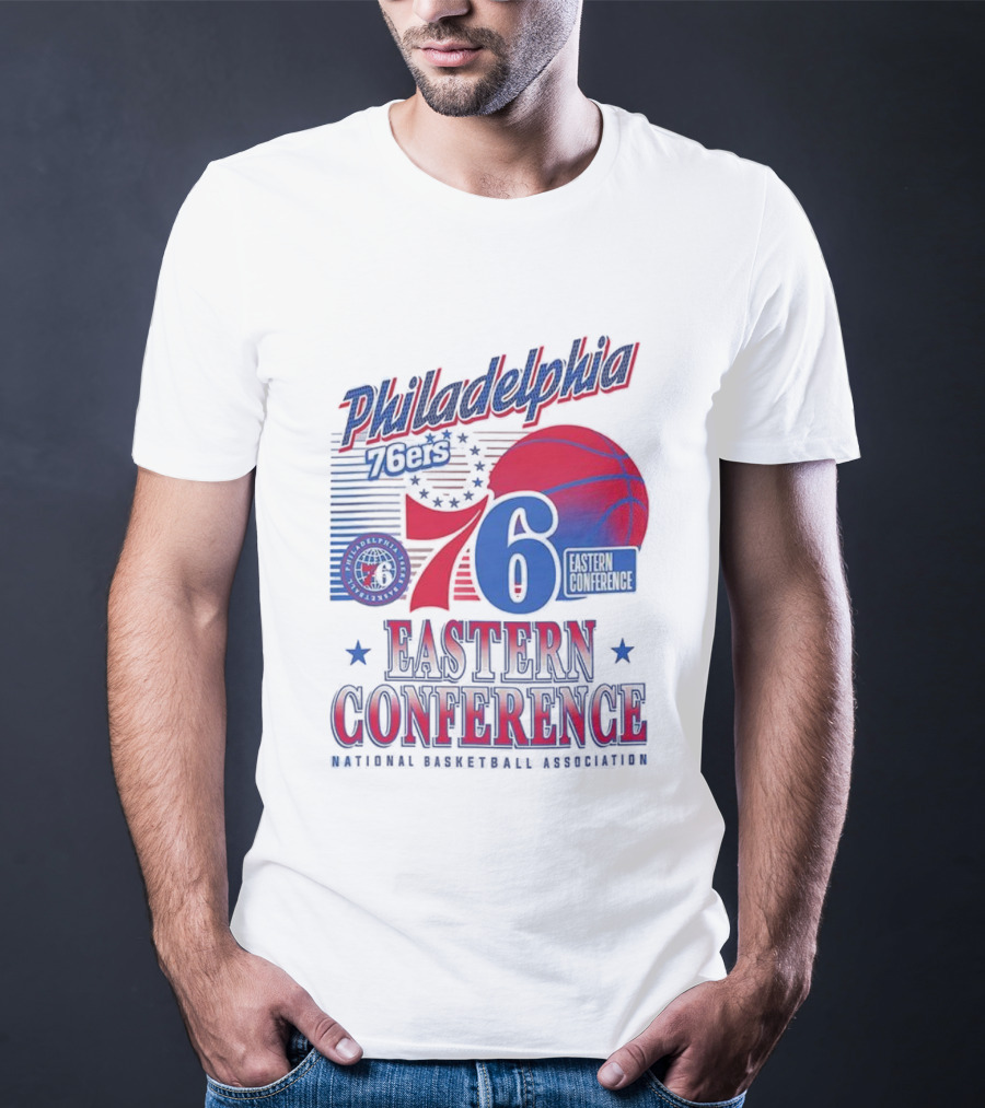 Philadelphia 76ers 6 Eastern Conference NBA Basketball T-Shirt