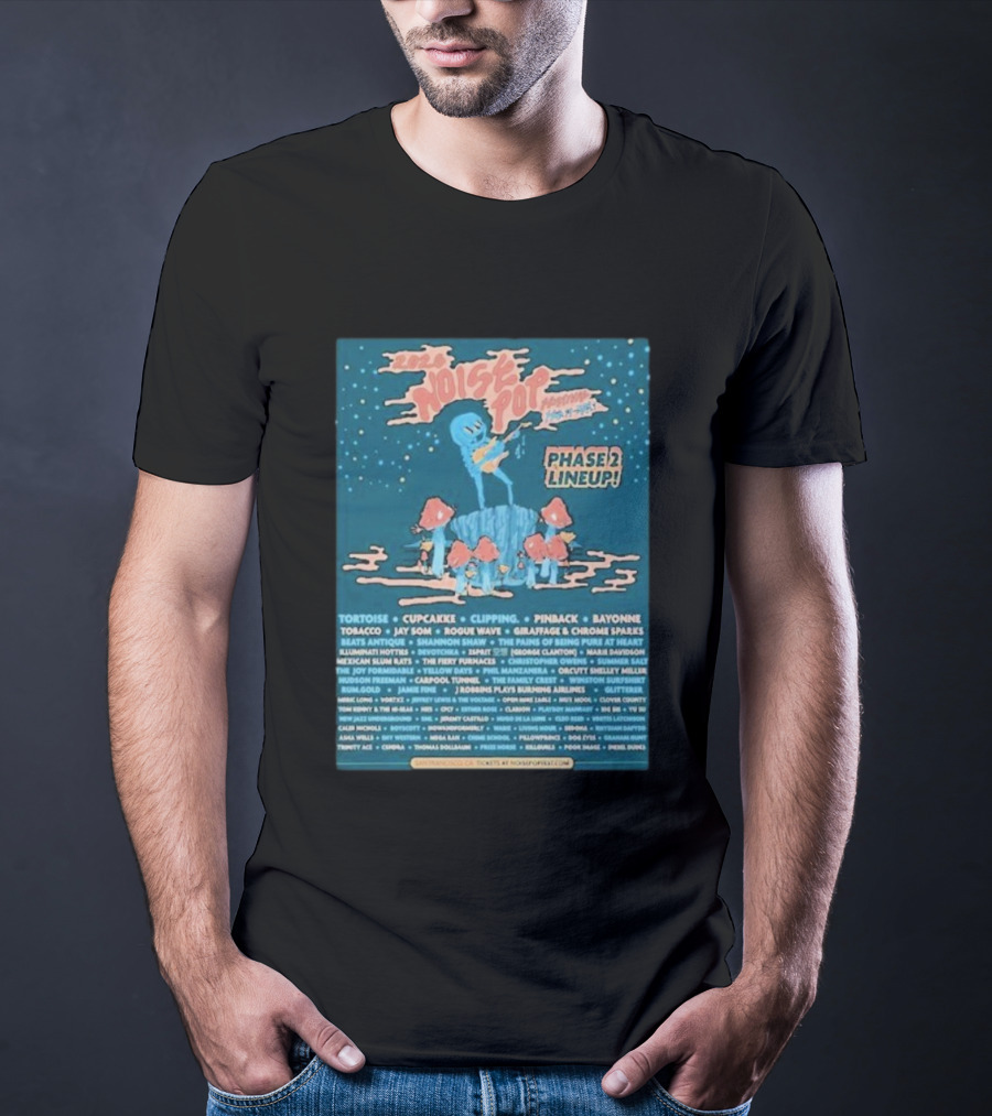 2026 Noise Pop Festival Phase 2 Lineup San Francisco Tortoise CupcakKe Clipping Pinback Bayonne T-Shirt