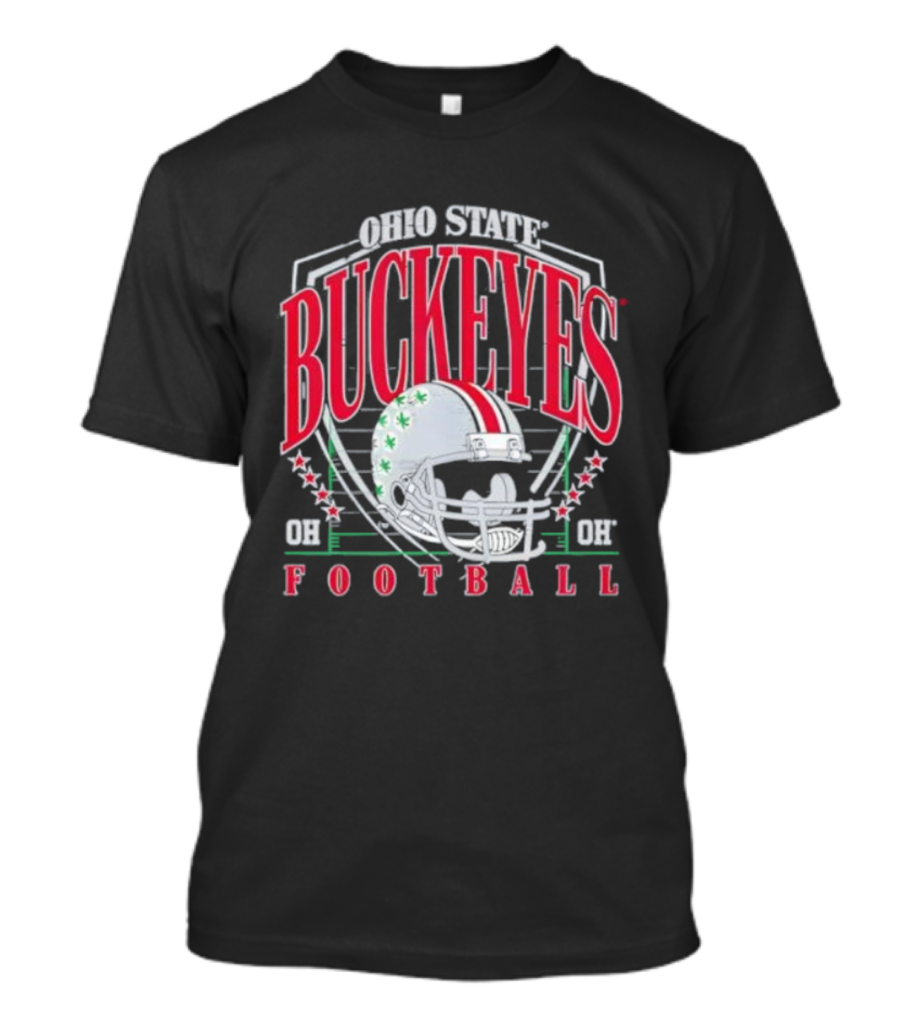 Ohio State Buckeyes Football Helmet Arch Name OH T-Shirt