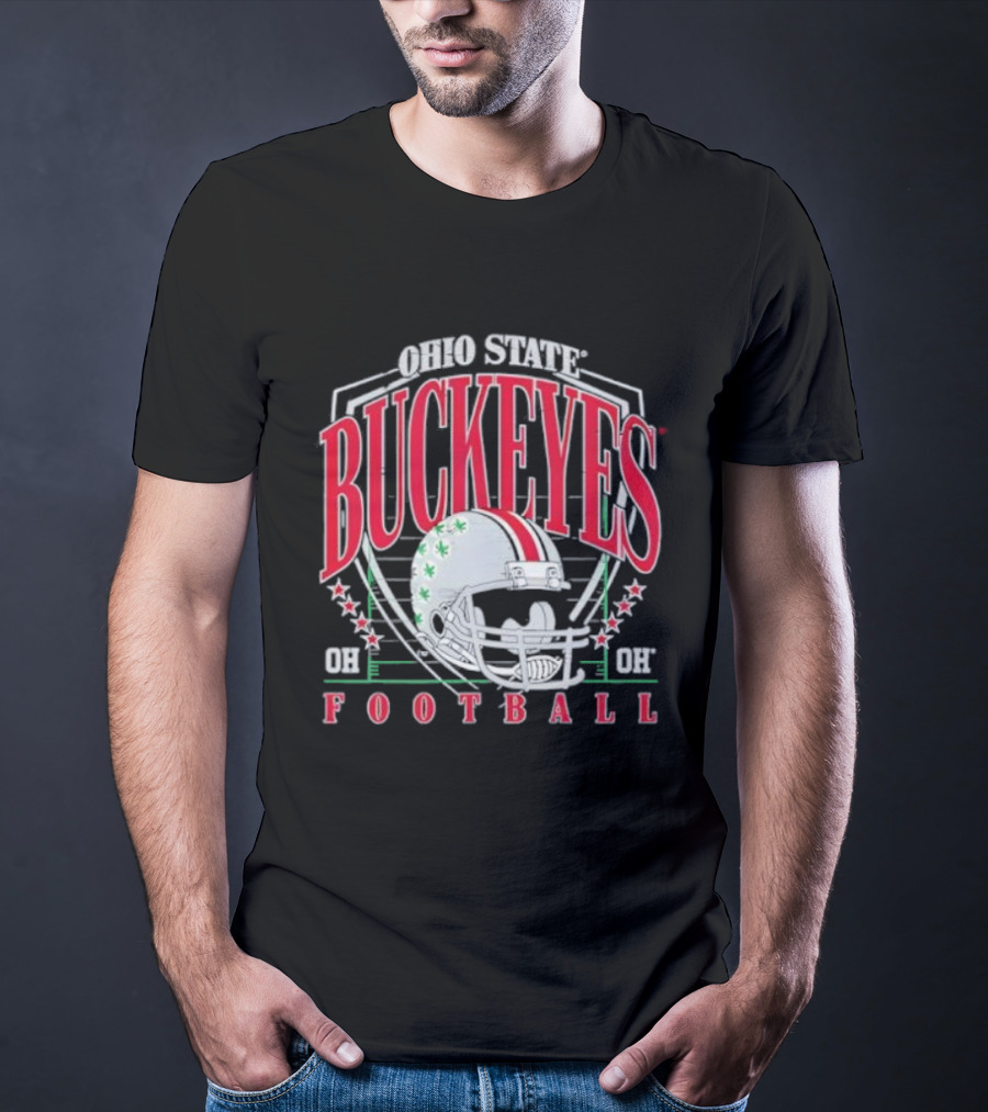 Ohio State Buckeyes Football Helmet Arch Name OH T-Shirt