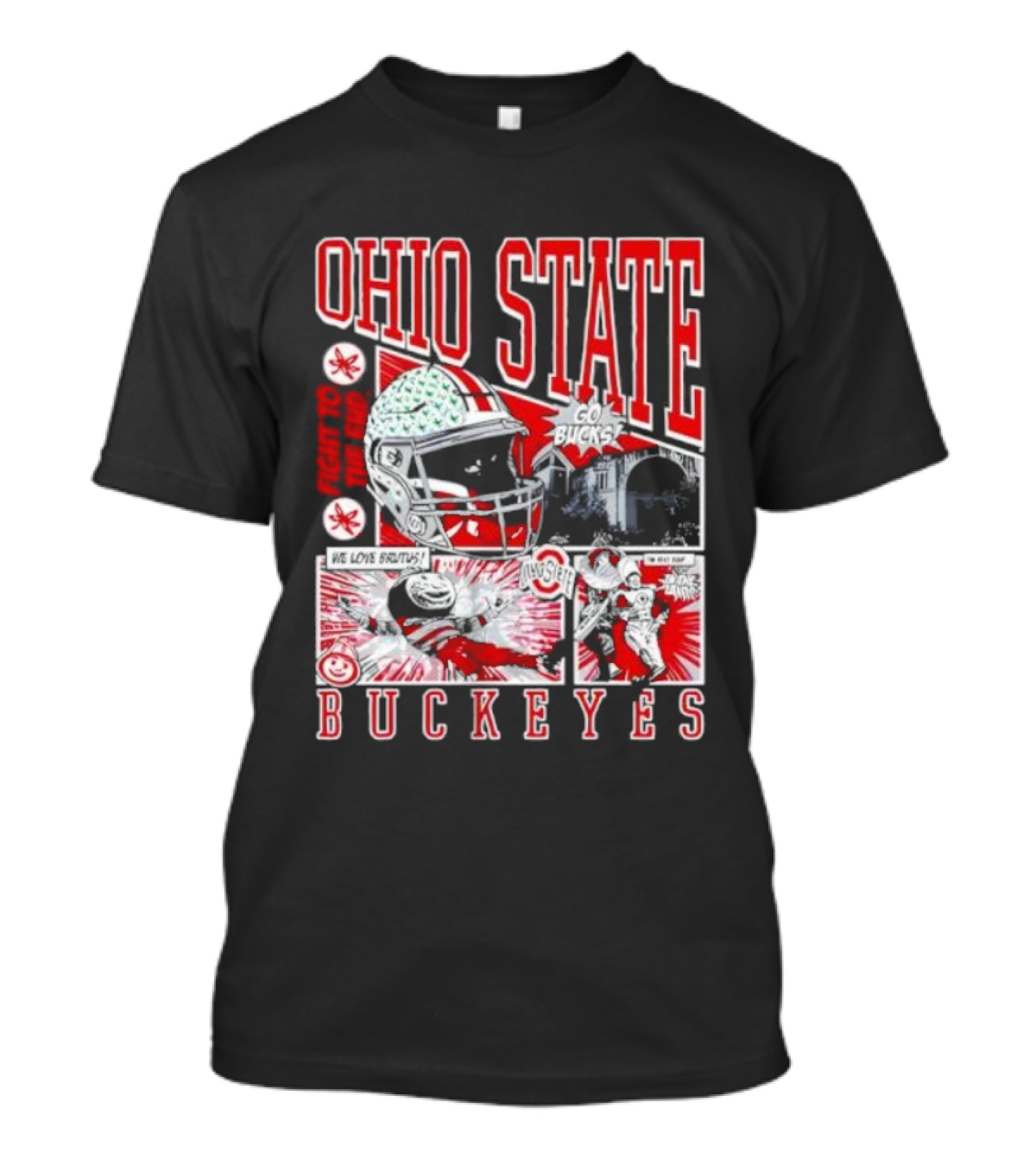 Ohio State Buckeyes Football Helmet Brutus Game Day Spirit T-Shirt