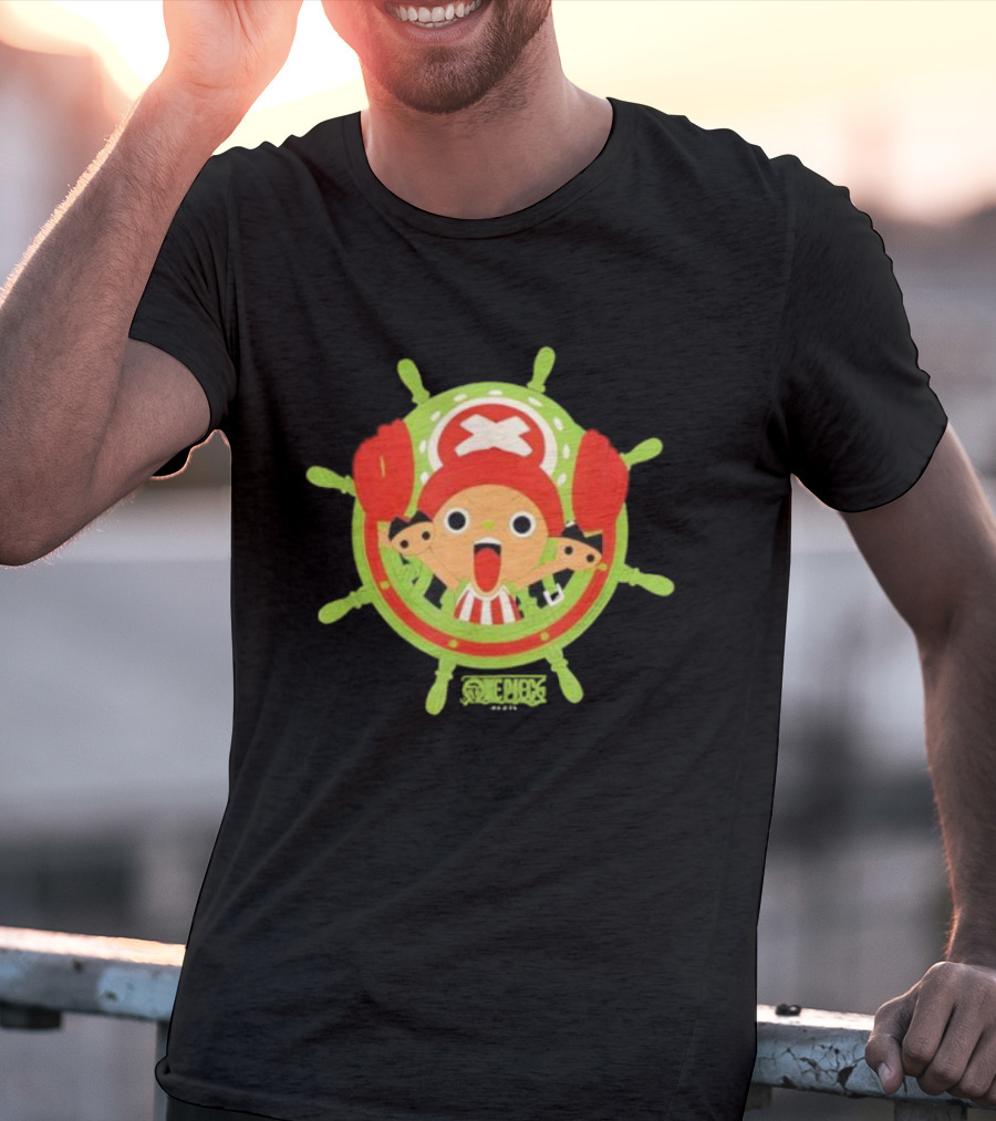 One Piece Tony Tony Chopper Straw Hat Holiday Portrait T-Shirt