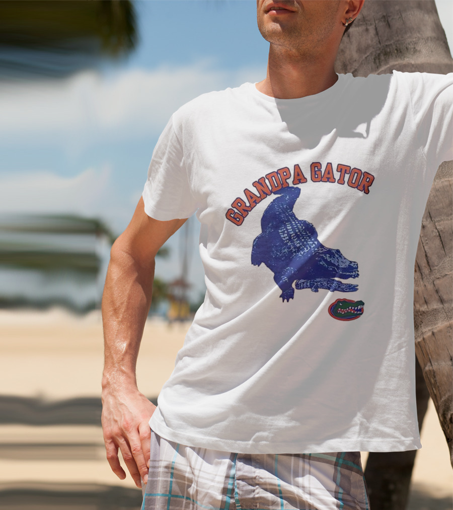 Grandpa Gator Florida Gators Football Fan Gear T-Shirt